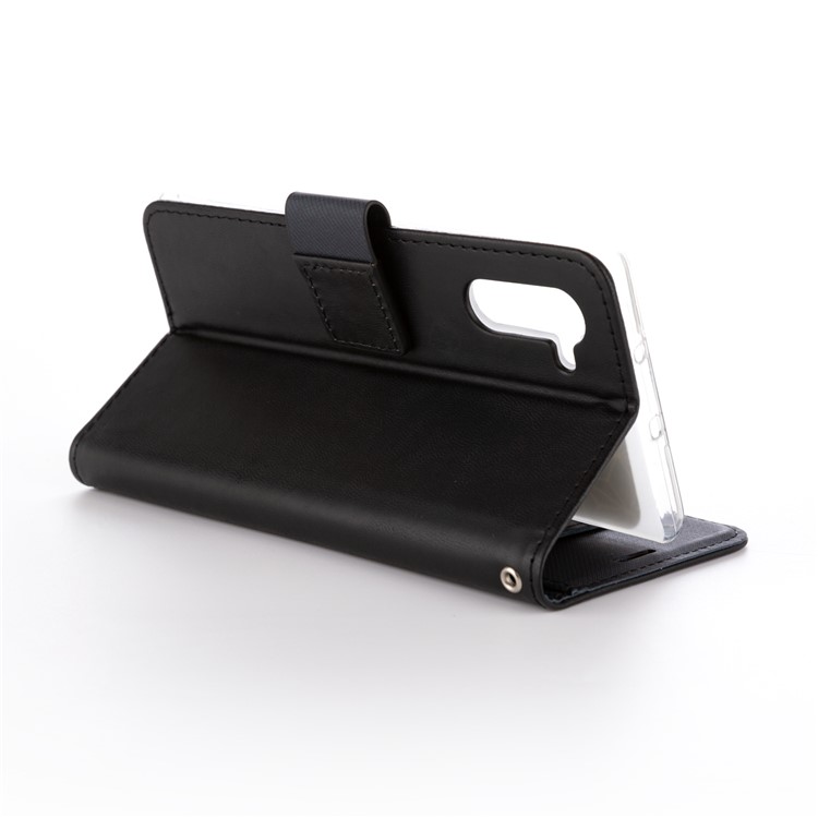 ROAR PU Leather + TPU Wallet Stand Phone Shell for Samsung Galaxy Note 10/Galaxy Note 10 5G - Black-3