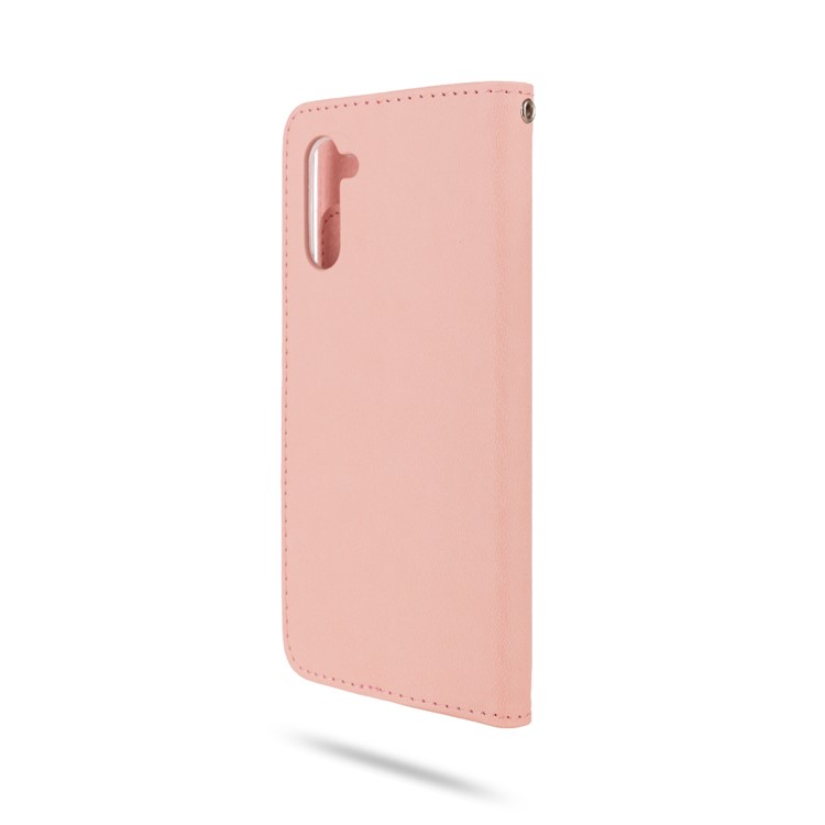 ROAR PU Leather + TPU Wallet Stand Phone Shell for Samsung Galaxy Note 10/Galaxy Note 10 5G - Pink-5