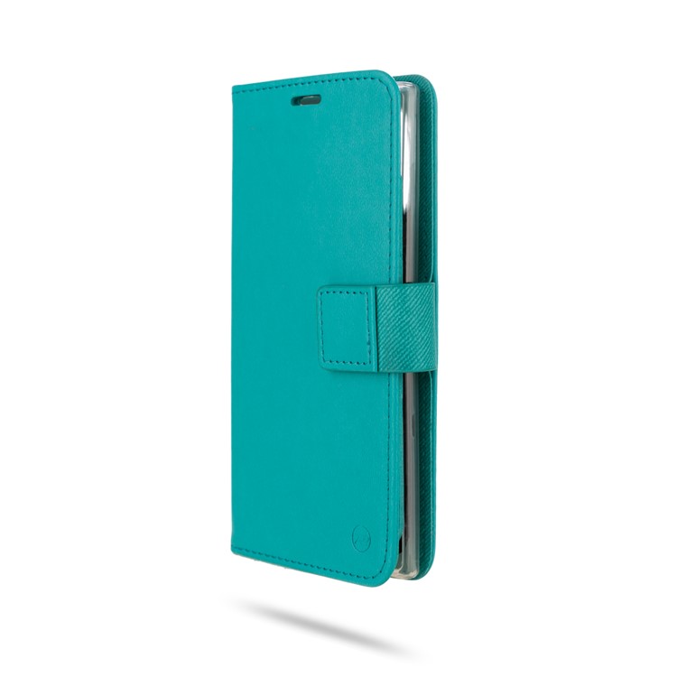 ROAR PU Leather + TPU Wallet Stand Phone Shell for Samsung Galaxy Note 10/Galaxy Note 10 5G - Cyan-4