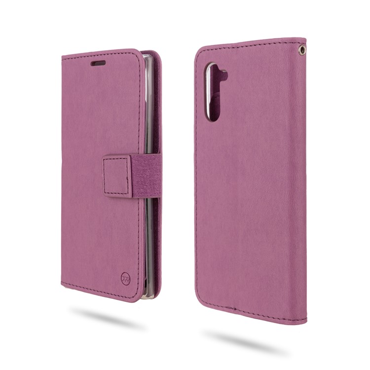 ROAR PU Leather + TPU Wallet Stand Phone Shell for Samsung Galaxy Note 10/Galaxy Note 10 5G - Purple-1