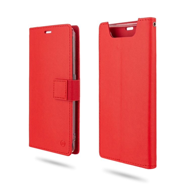 ROAR PU Leather + TPU Stand Wallet Phone Case for Samsung Galaxy A80/Galaxy A90 - Red-1
