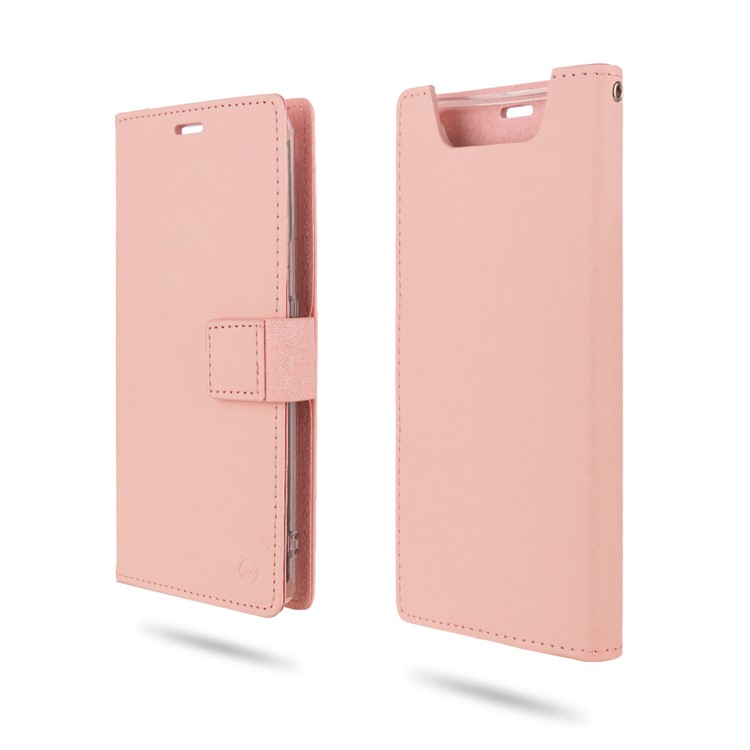 ROAR PU Leather + TPU Stand Wallet Phone Case for Samsung Galaxy A80/Galaxy A90 - Pink-1