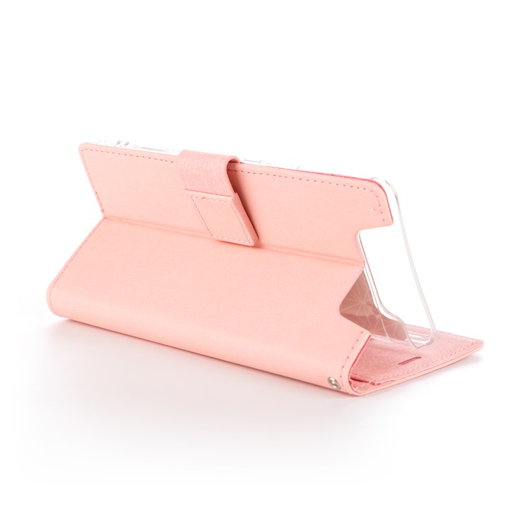 ROAR PU Leather + TPU Stand Wallet Phone Case for Samsung Galaxy A80/Galaxy A90 - Pink-3