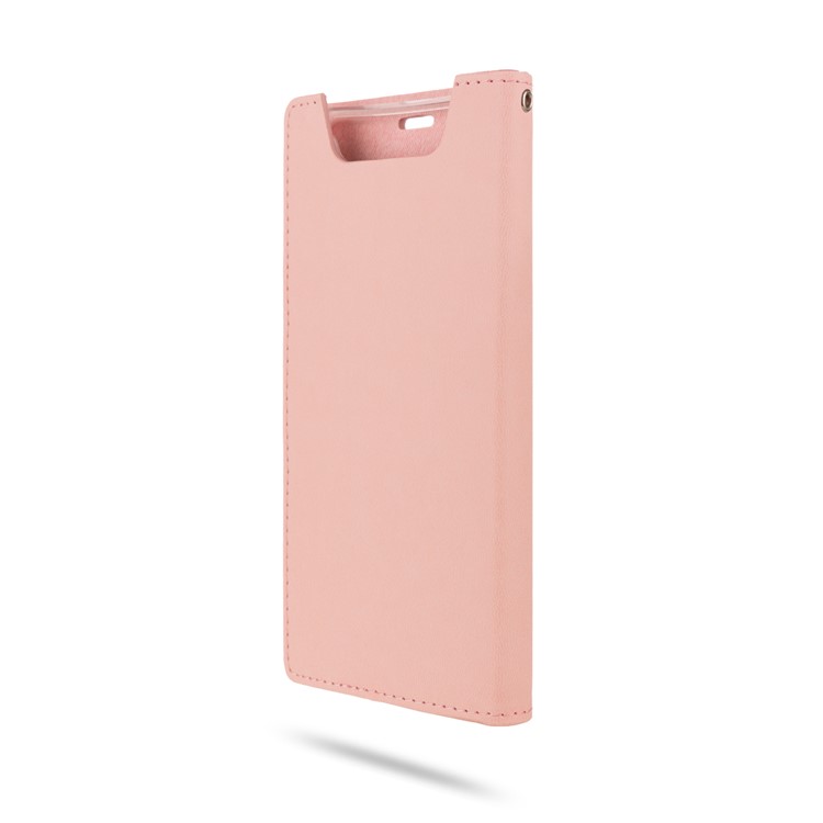 ROAR PU Leather + TPU Stand Wallet Phone Case for Samsung Galaxy A80/Galaxy A90 - Pink-5