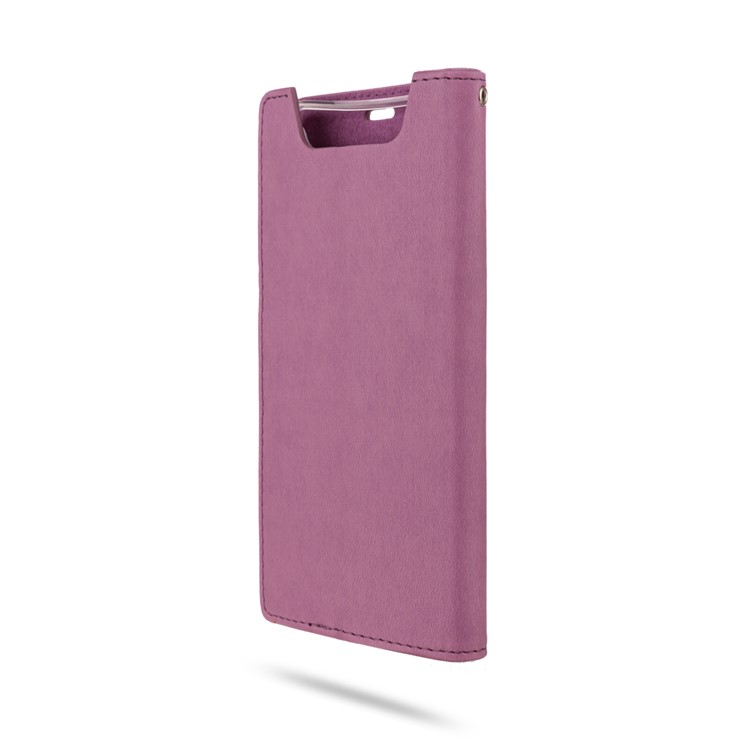 ROAR PU Leather + TPU Stand Wallet Phone Case for Samsung Galaxy A80/Galaxy A90 - Purple-5