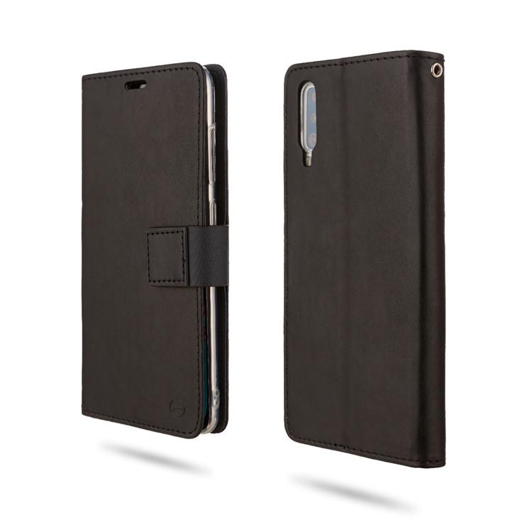 Custodia In Pelle ROAR PU + Telefono Portafoglio TPU Per Samsung Galaxy A70 - Nero-1