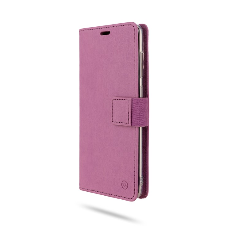 ROAR PU Leather + TPU Phone Wallet Stand Shell for Samsung Galaxy A70 - Purple-4
