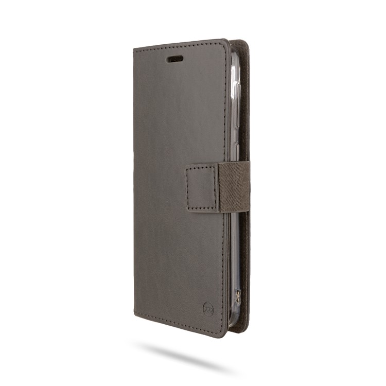 ROAR PU Leather + TPU Stand Wallet Phone Cover for Samsung Galaxy A10 - Grey-4