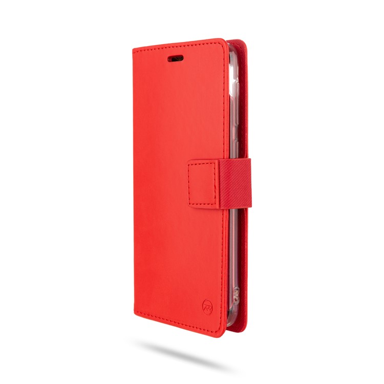 ROAR PU Leather + TPU Stand Wallet Phone Cover for Samsung Galaxy A10 - Red-4