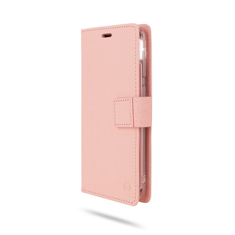 ROAR PU Leather + TPU Stand Wallet Phone Cover for Samsung Galaxy A10 - Pink-4