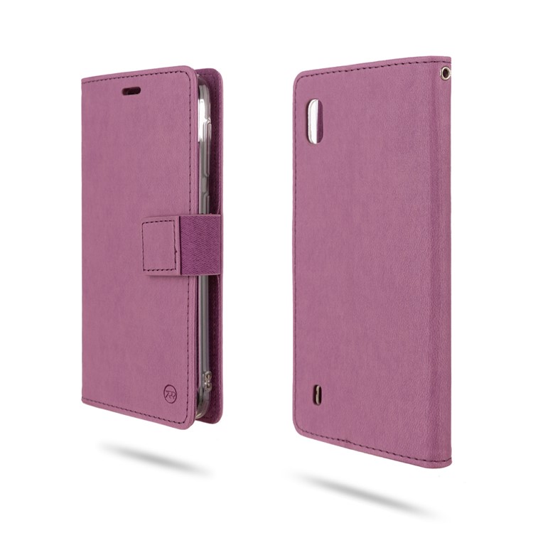 ROAR PU Leather + TPU Stand Wallet Phone Cover for Samsung Galaxy A10 - Purple-1