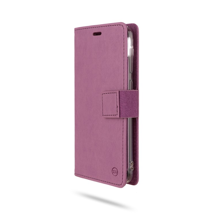 ROAR PU Leather + TPU Stand Wallet Phone Cover for Samsung Galaxy A10 - Purple-4