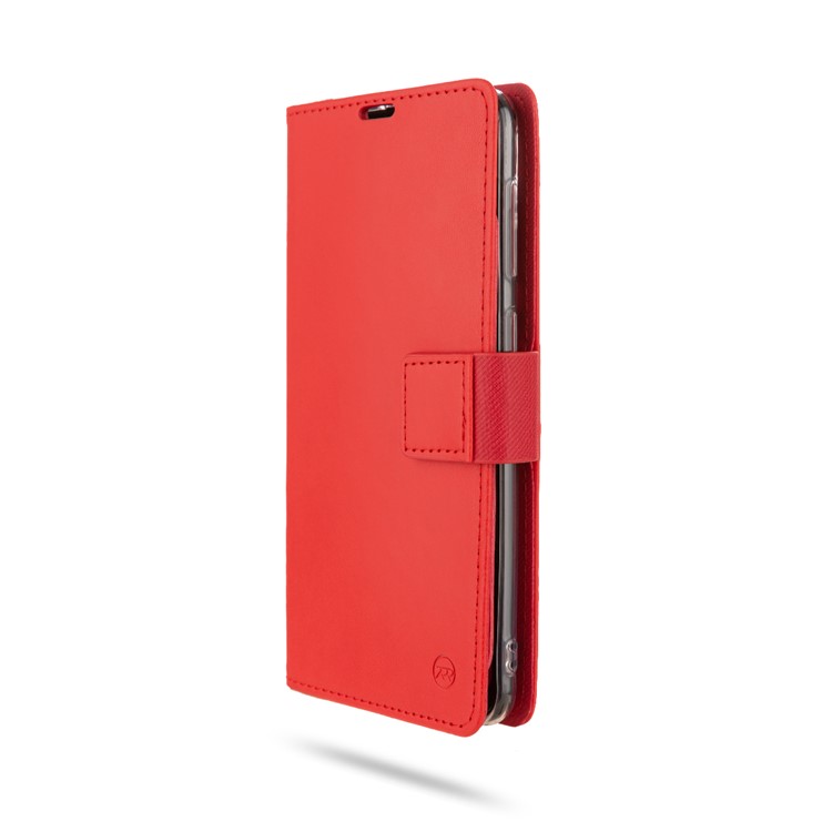 ROAR PU Leather + TPU Wallet Phone Stand Case Cover for Samsung Galaxy A30/Galaxy A20 - Red-4