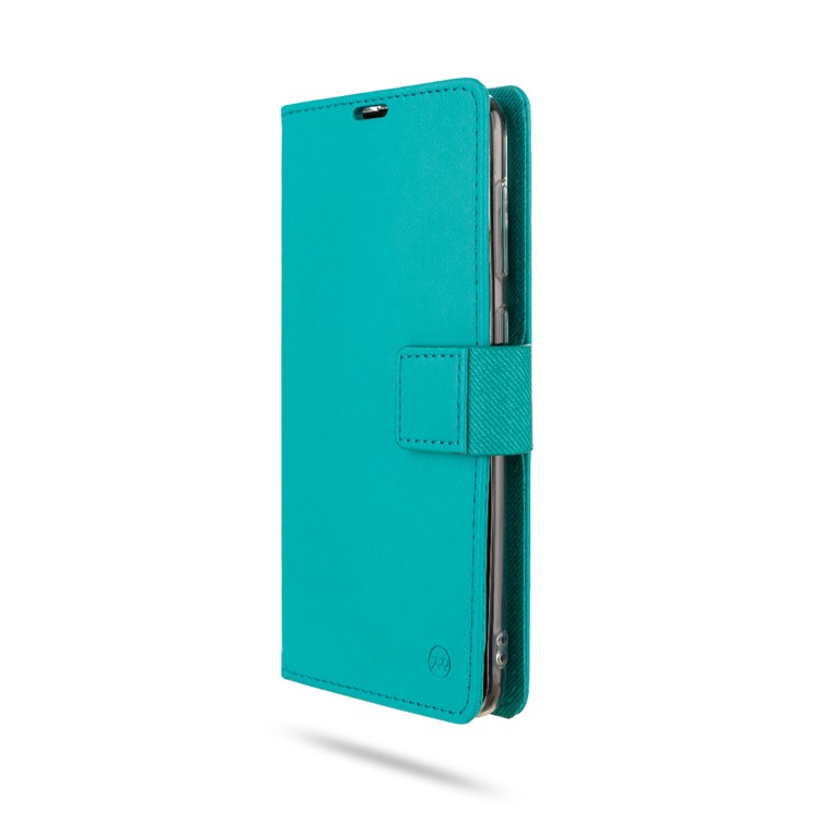 ROAR PU Leather + TPU Phone Stand Case Cover with Card Slots for Samsung Galaxy A30/Galaxy A20 - Cyan-4