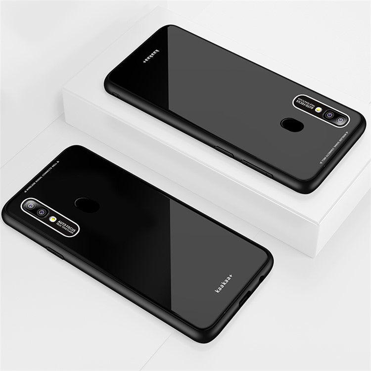 

Laica Series TPU Edge PC Acrylic Back Cell Phone Case for Samsung Galaxy A20/A30 - Black, Galaxy A20