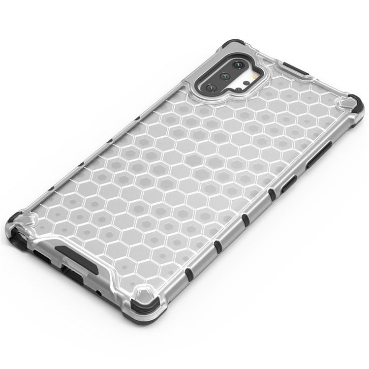 Honeycomb Pattern Shock-proof TPU + PC Hybrid Case for Samsung Galaxy Note 10 Plus/10 Plus 5G - White-4