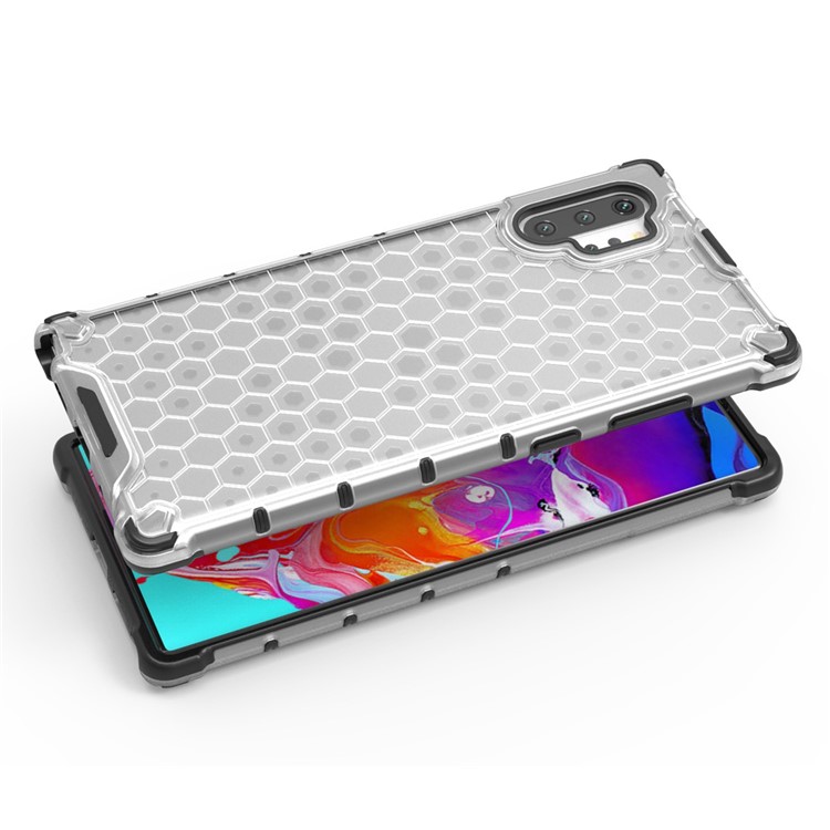 Honeycomb Pattern Shock-proof TPU + PC Hybrid Case for Samsung Galaxy Note 10 Plus/10 Plus 5G - White-5