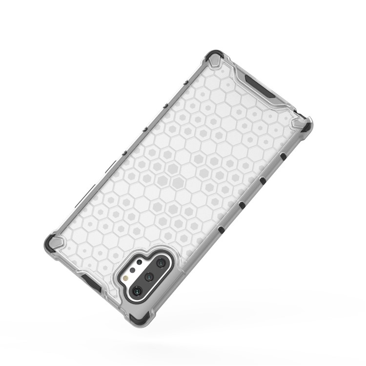 Honeycomb Pattern Shock-proof TPU + PC Hybrid Case for Samsung Galaxy Note 10 Plus/10 Plus 5G - White-7