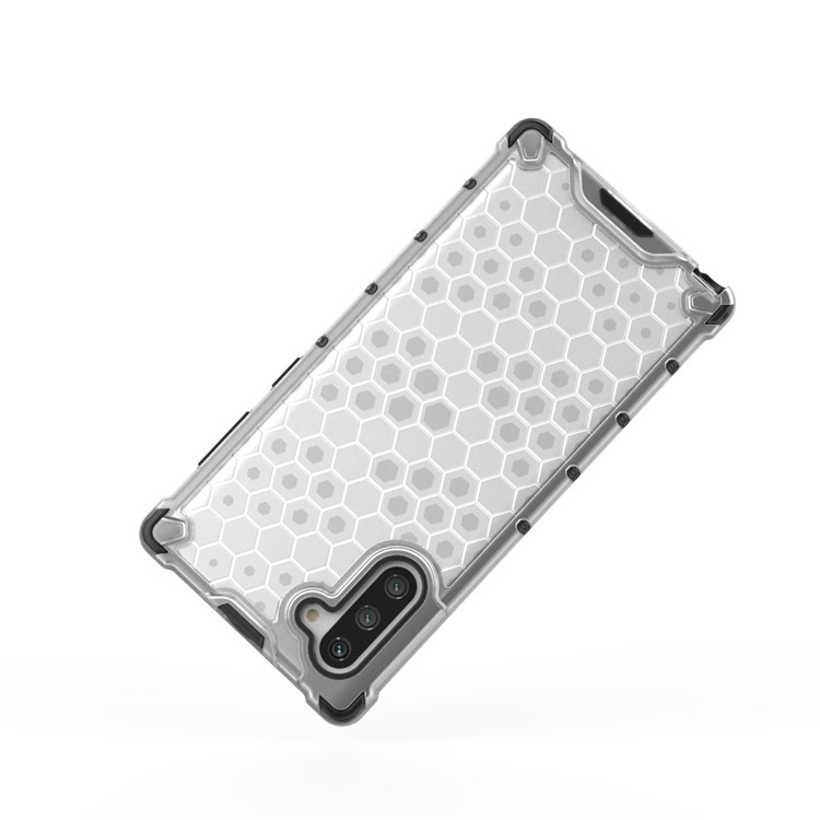 Honeycomb Pattern Shock-proof TPU + PC Hybrid Back Case for Samsung Galaxy Note 10/Note 10 5G - White-7