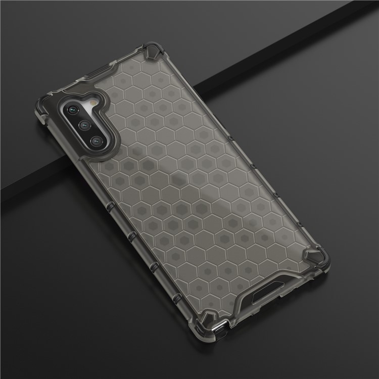 Honeycomb Pattern Shock-proof TPU + PC Hybrid Back Case for Samsung Galaxy Note 10/Note 10 5G - Black-3