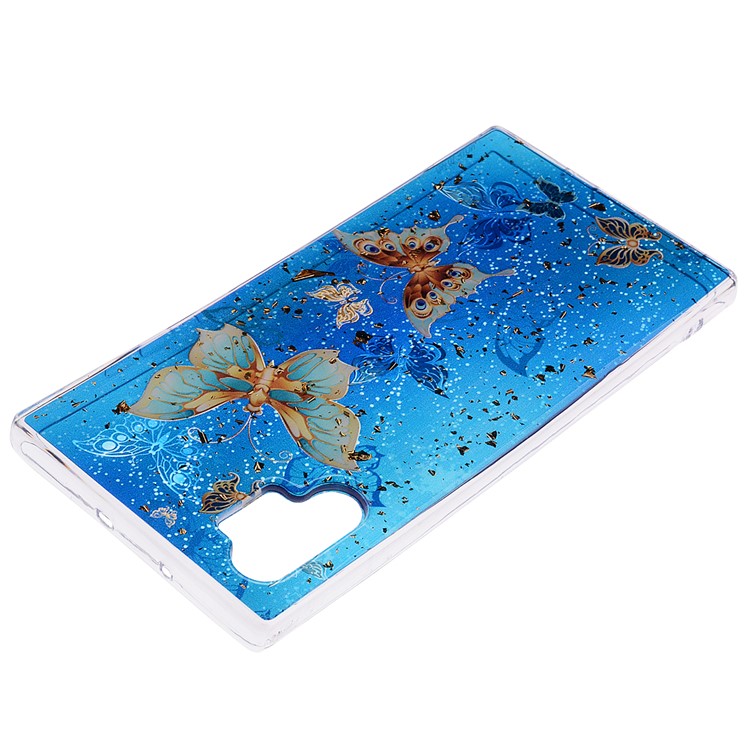 Glitter Sequins Inlaid Patterned TPU Phone Shell for Samsung Galaxy Note 10 Plus/Note 10 Plus 5G - Butterflies-4