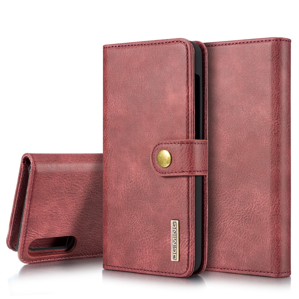 DG. Custodia Per Cellulare In Pelle Crosta MING Per Samsung Galaxy A50 - Rosso-1