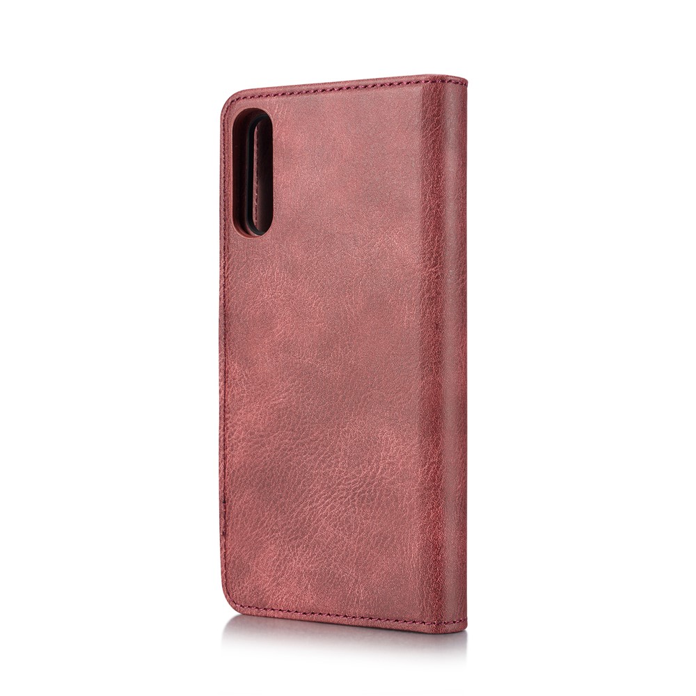 DG. Custodia Per Cellulare In Pelle Crosta MING Per Samsung Galaxy A50 - Rosso-4