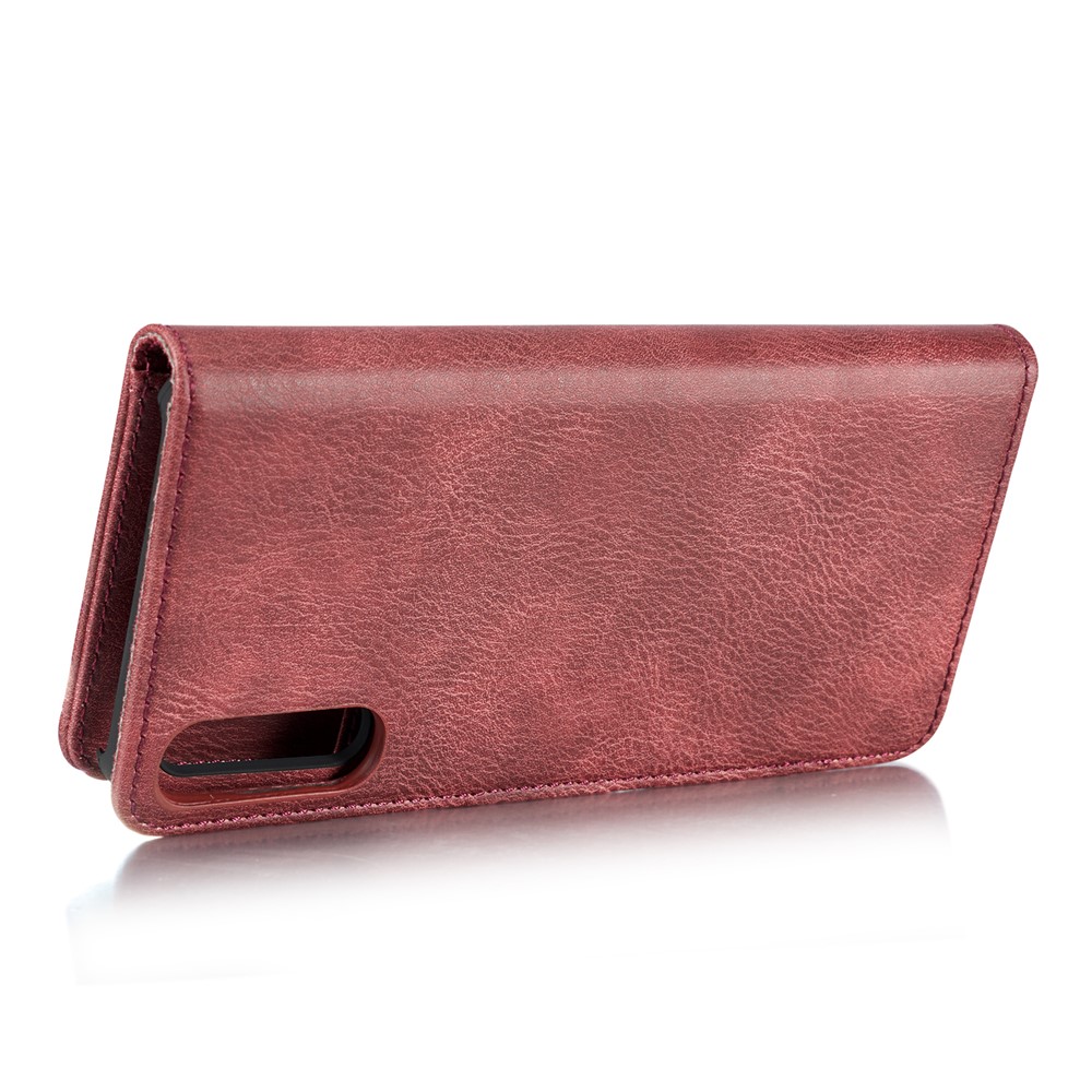 DG. Custodia Per Cellulare In Pelle Crosta MING Per Samsung Galaxy A50 - Rosso-6