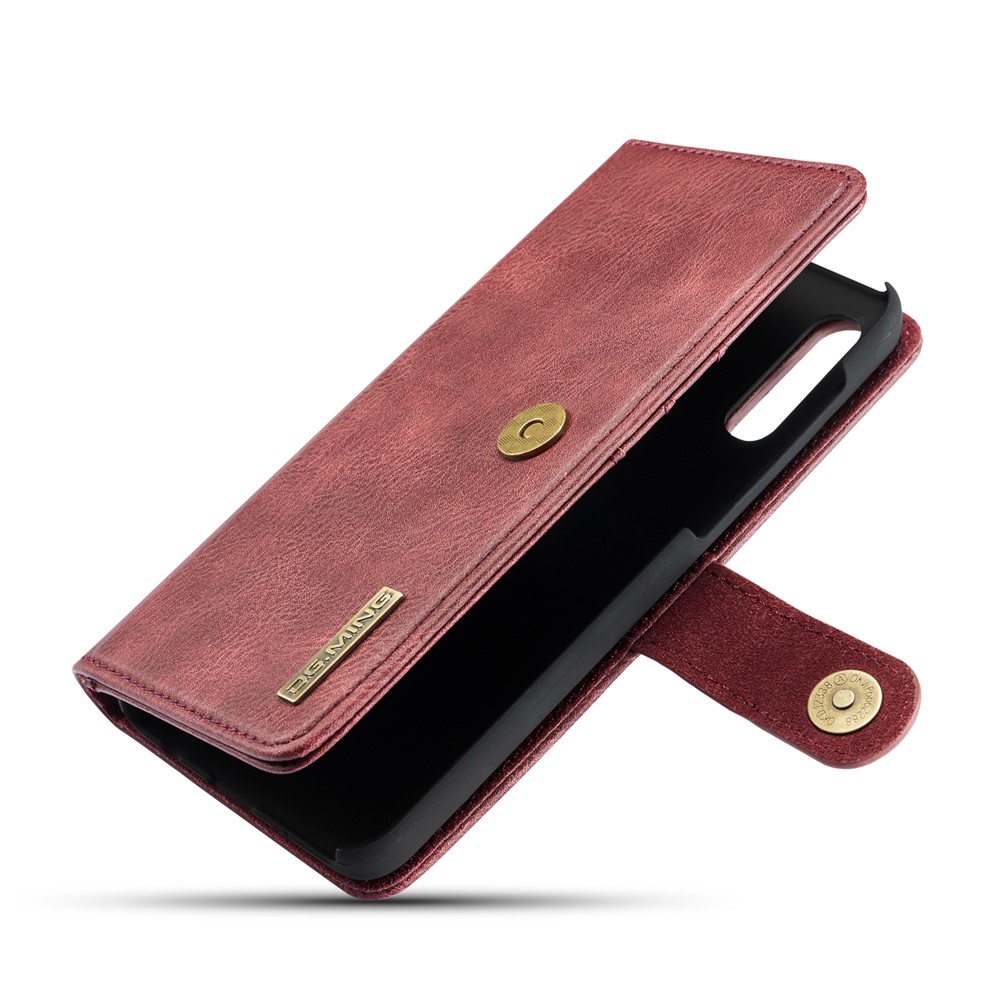 DG. Custodia Per Cellulare In Pelle Crosta MING Per Samsung Galaxy A50 - Rosso-8