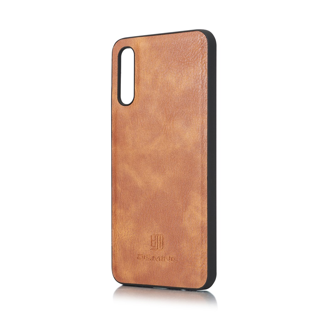 DG. Ming Split Couro Phone Case Shell Para Samsung Galaxy A50 - Castanho-5