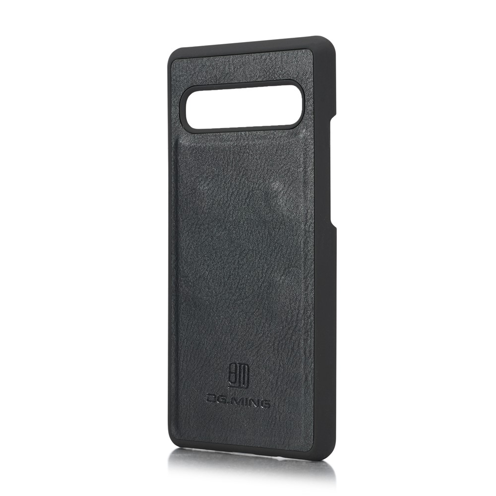 DG.MING Split Leather Phone Shell with Wallet Slot for Samsung Galaxy S10 5G - Black-5