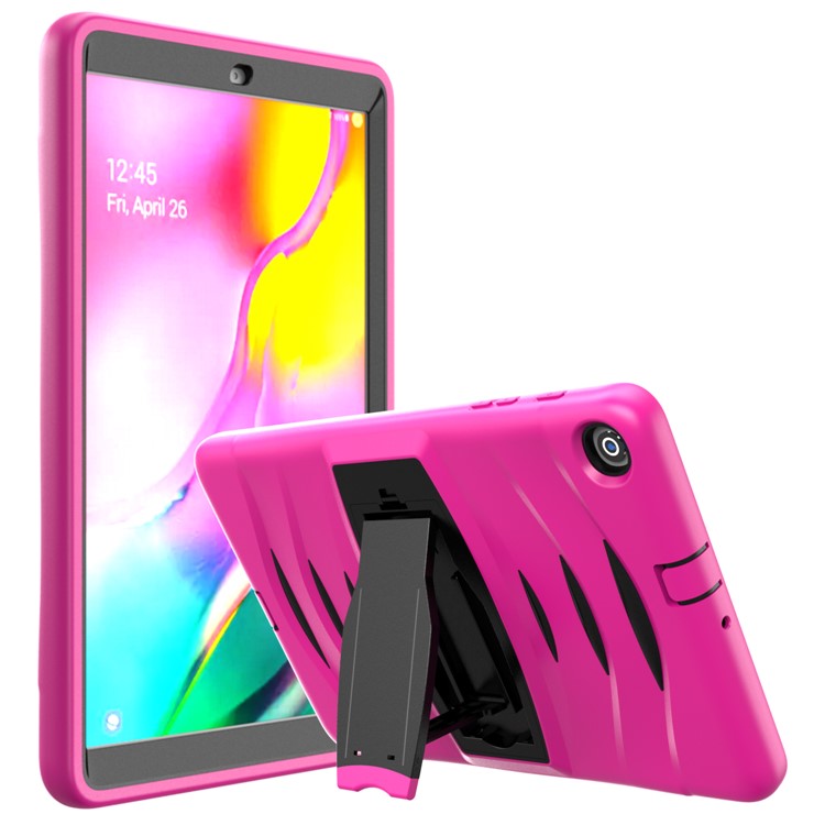 Shockproof Hard PC + Silicone Tablet Cover with Kickstand for Samsung Galaxy Tab A 10.1 (2019) SM-T510 (Wi-Fi) / SM-T515 (LTE)- Pink-5