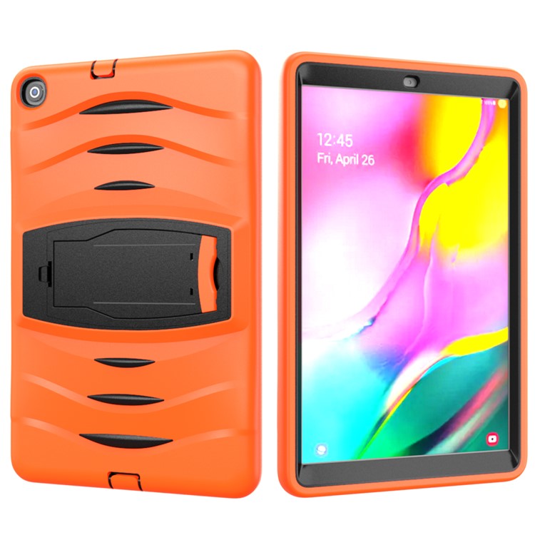 Shockproof Hard PC + Silicone Tablet Cover with Kickstand for Samsung Galaxy Tab A 10.1 (2019) SM-T510 (Wi-Fi) / SM-T515 (LTE)- Orange-2