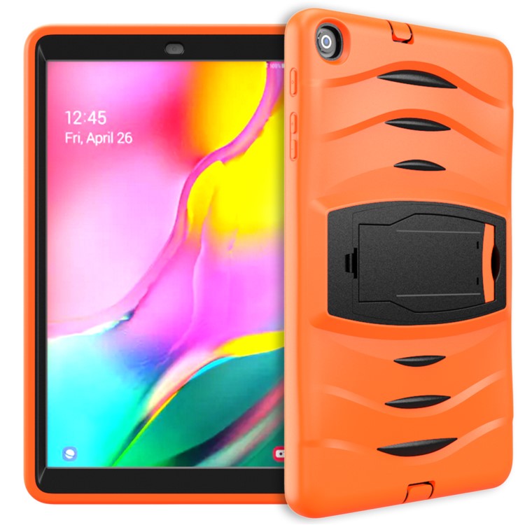 Shockproof Hard PC + Silicone Tablet Cover with Kickstand for Samsung Galaxy Tab A 10.1 (2019) SM-T510 (Wi-Fi) / SM-T515 (LTE)- Orange-4