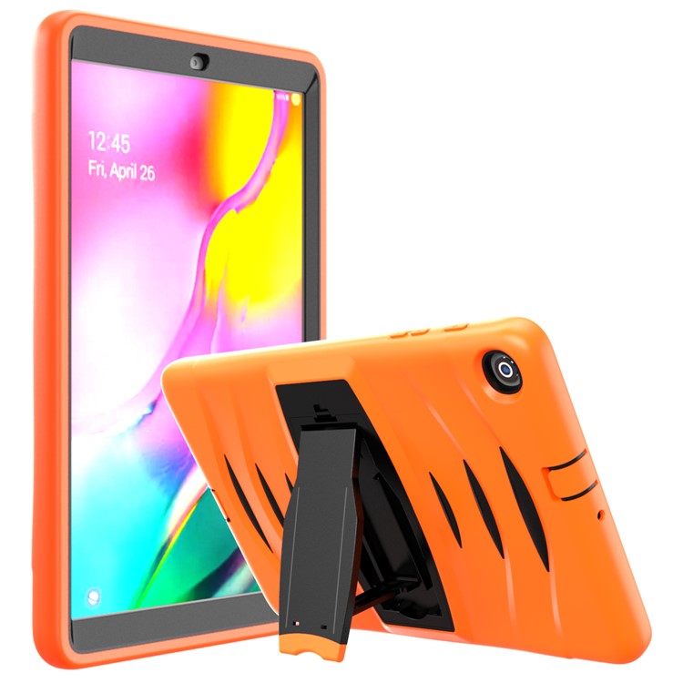 Shockproof Hard PC + Silicone Tablet Cover with Kickstand for Samsung Galaxy Tab A 10.1 (2019) SM-T510 (Wi-Fi) / SM-T515 (LTE)- Orange-5