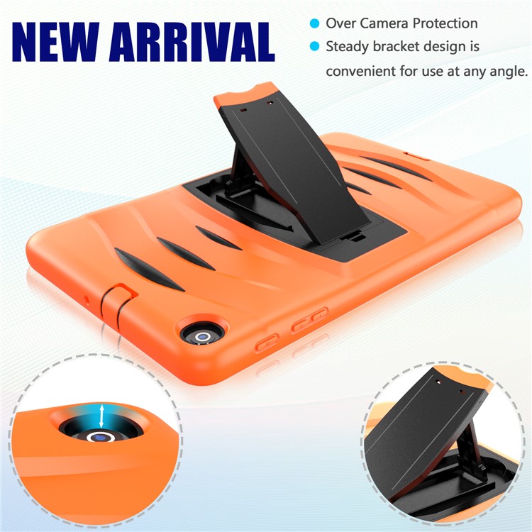 Shockproof Hard PC + Silicone Tablet Cover with Kickstand for Samsung Galaxy Tab A 10.1 (2019) SM-T510 (Wi-Fi) / SM-T515 (LTE)- Orange-9