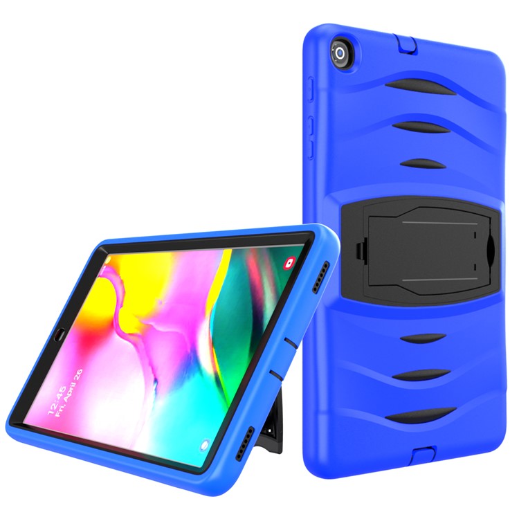 Shockproof Hard PC + Silicone Tablet Cover with Kickstand for Samsung Galaxy Tab A 10.1 (2019) SM-T510 (Wi-Fi) / SM-T515 (LTE)- Blue-1