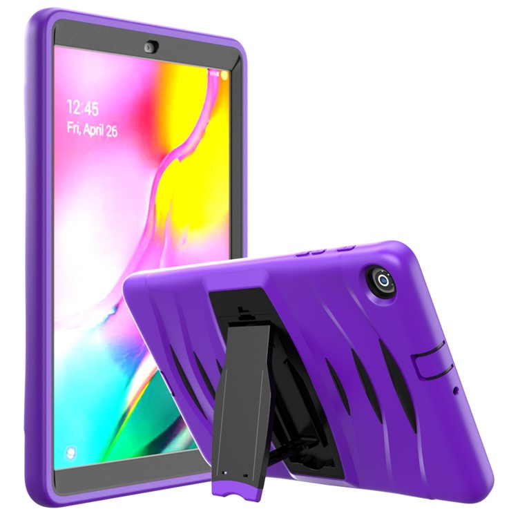 Shockproof Hard PC + Silicone Tablet Cover with Kickstand for Samsung Galaxy Tab A 10.1 (2019) SM-T510 (Wi-Fi) / SM-T515 (LTE)- Purple-5