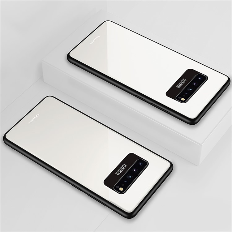 

Laica Series TPU Edge PC Acrylic Back Phone Cover Case for Samsung Galaxy S10 5G - White, Galaxy S10 5G