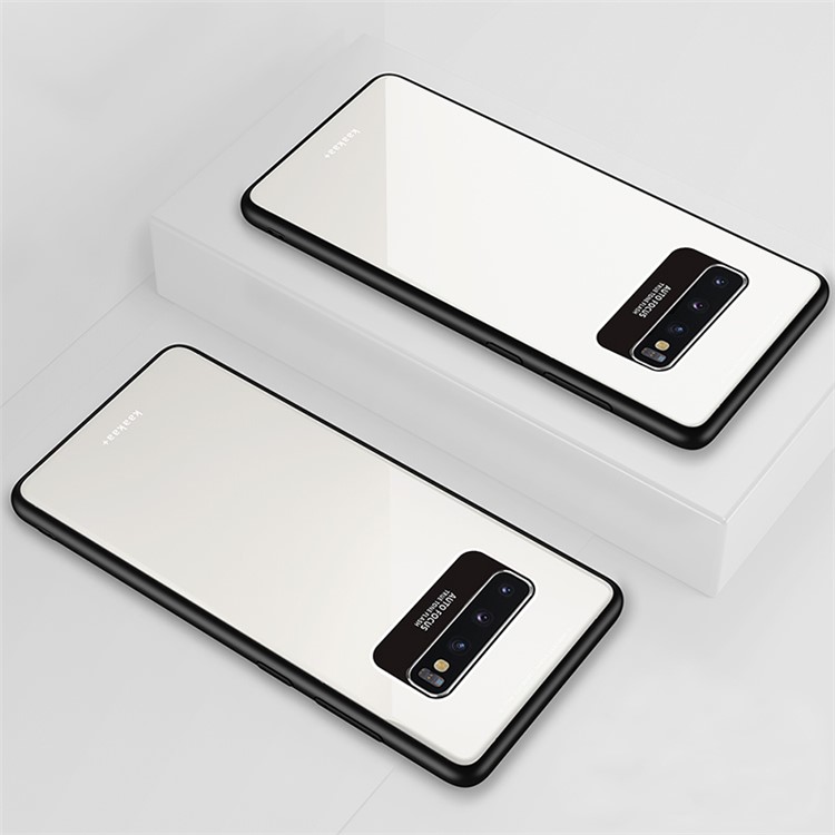 

Laica Series TPU Edge PC Acrylic Back Phone Cover Case for Samsung Galaxy S10 - White, Galaxy S10