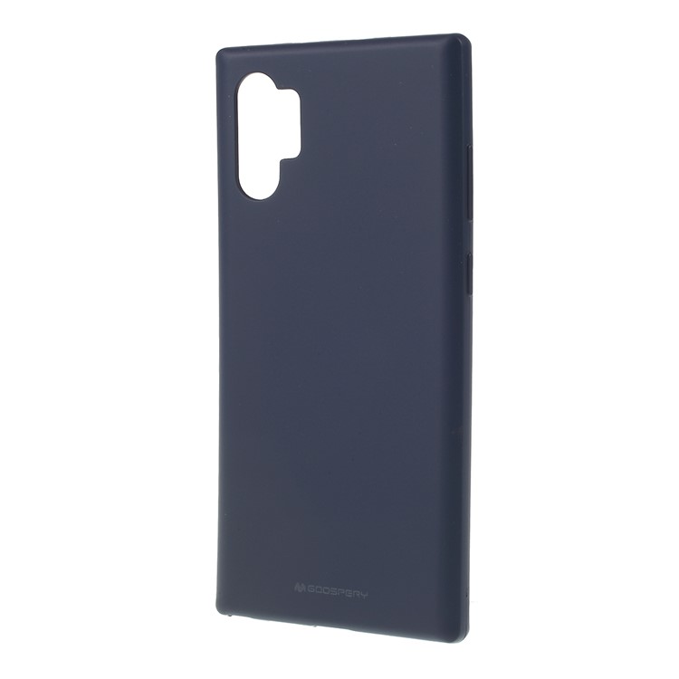 MERCURY GOOSPERY Matte TPU Anti-fingerprint Phone Shell Casing for Samsung Galaxy Note 10 Plus / 10 Plus 5G - Dark Blue-2