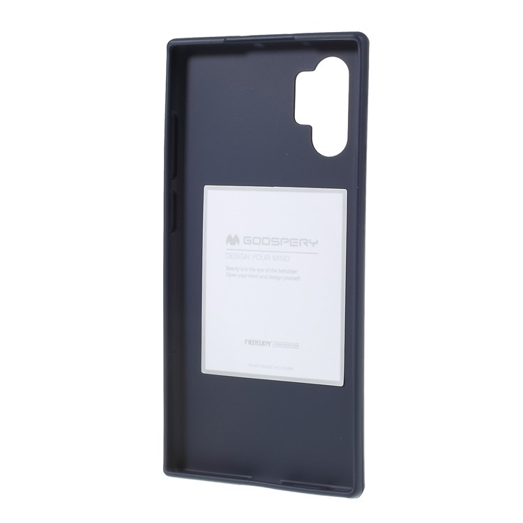 MERCURY GOOSPERY Matte TPU Anti-fingerprint Phone Shell Casing for Samsung Galaxy Note 10 Plus / 10 Plus 5G - Dark Blue-3