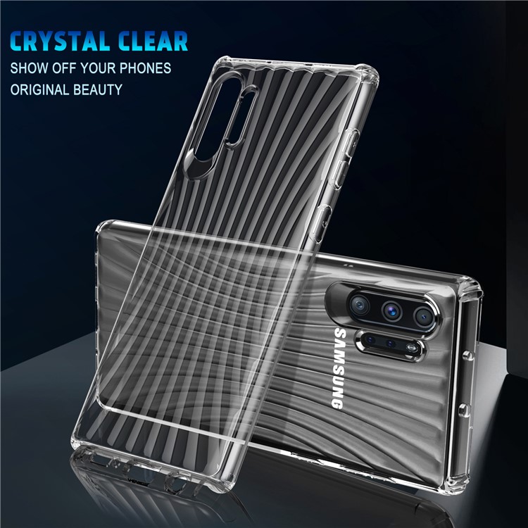 Wave Texture Shock-proof Transparent TPU Phone Cover Case for Samsung Galaxy Note 10 Plus/Note 10 Plus 5G-5
