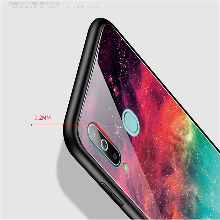 Gradient Color Tempered Glass + PC + TPU Hybrid Case for Samsung Galaxy A50/A50s/A30s - Colorful Nebula-3