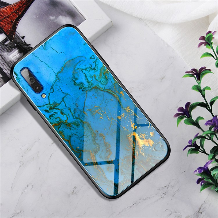 Gradient Color Tempered Glass + PC + TPU Hybrid Case for Samsung Galaxy A50/A50s/A30s - Rankin-2