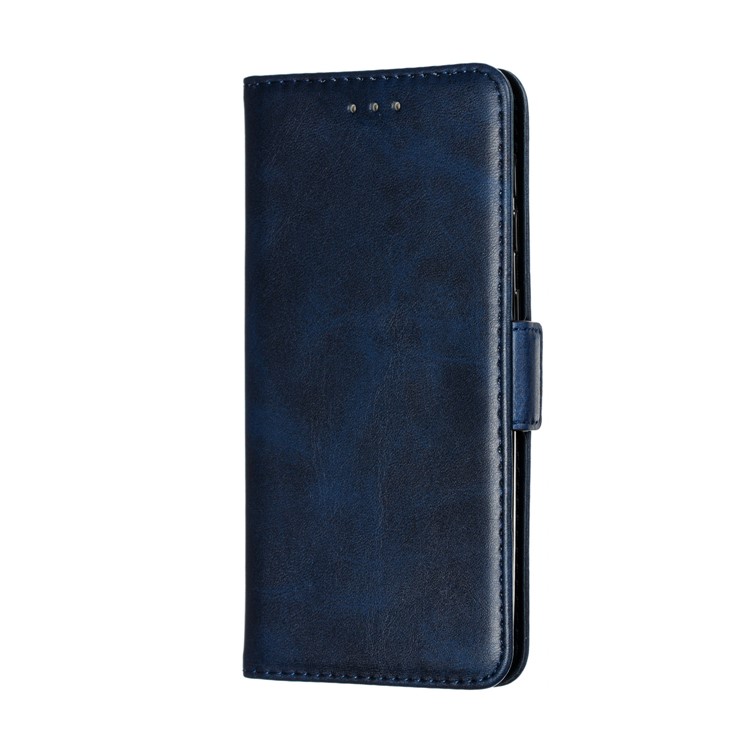 PU Leather Wallet Stand Flip Phone Case Cover for Samsung Galaxy A10e - Blue-5