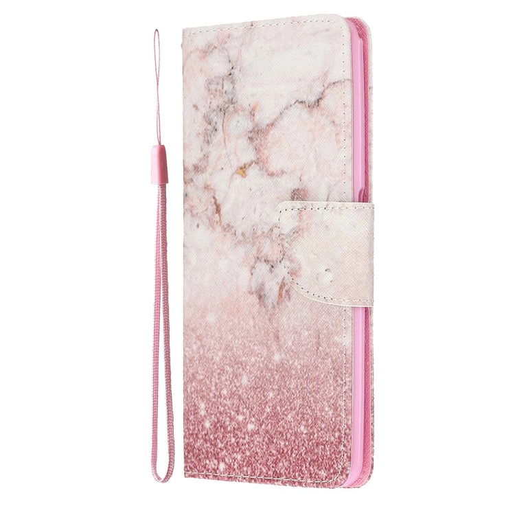 Pattern Printing Leather Wallet Case for Samsung Galaxy A80/A90 - Colorized Pattern-4