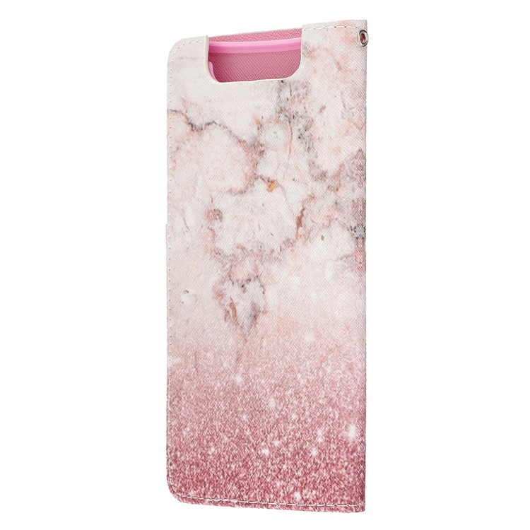 Pattern Printing Leather Wallet Case for Samsung Galaxy A80/A90 - Colorized Pattern-5
