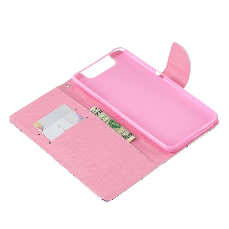 Pattern Printing Leather Wallet Case for Samsung Galaxy A80/A90 - Plum Blossom-5