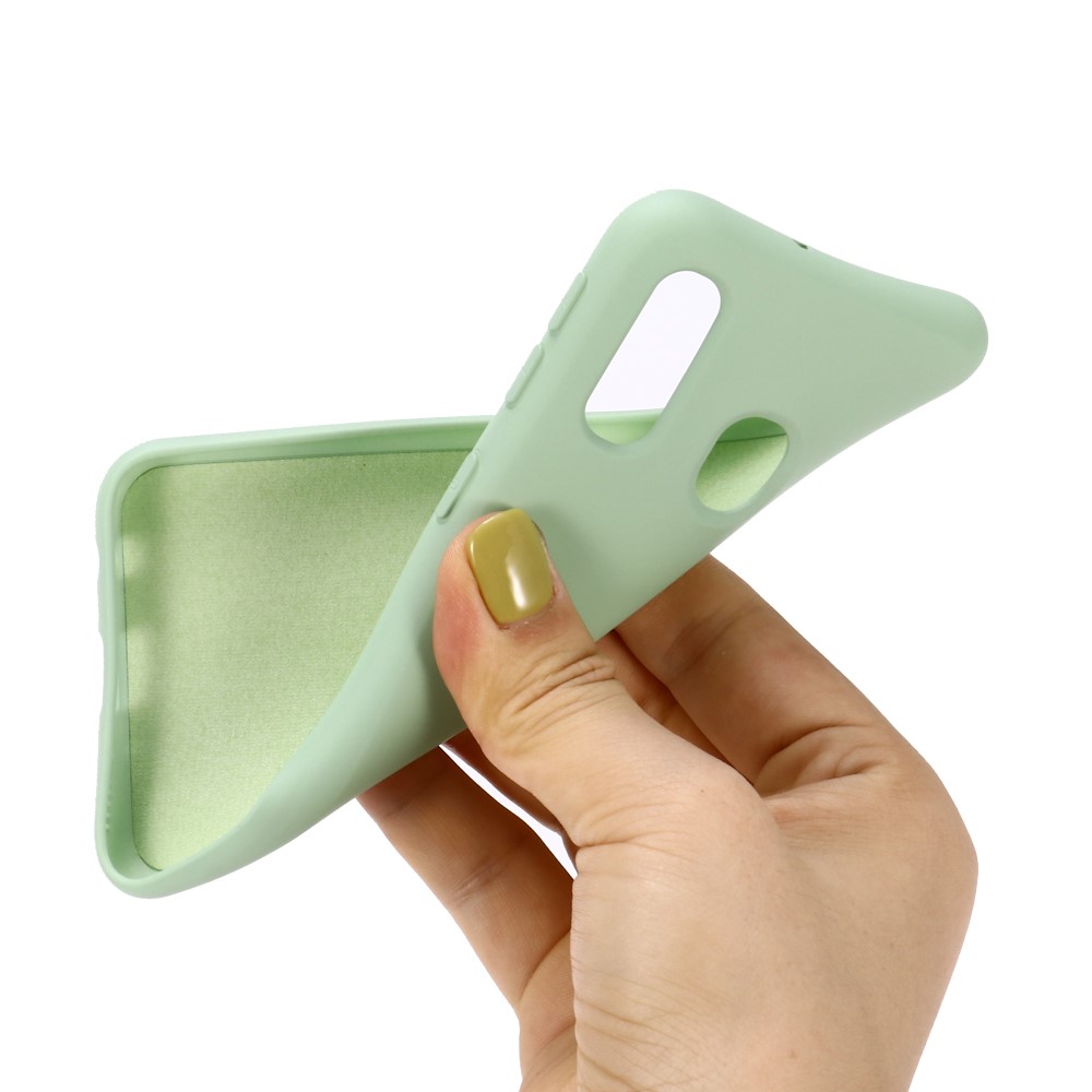 Liquid Silicone Case for Samsung Galaxy A40 - Green-4